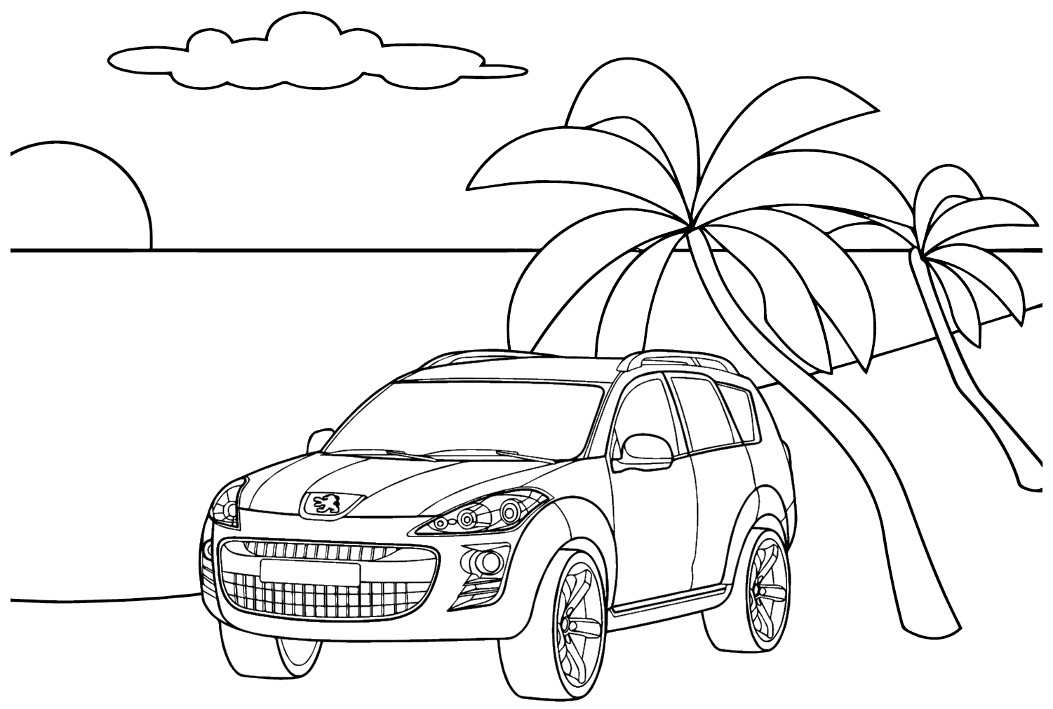 Peugeot-4007-Coloring-Page